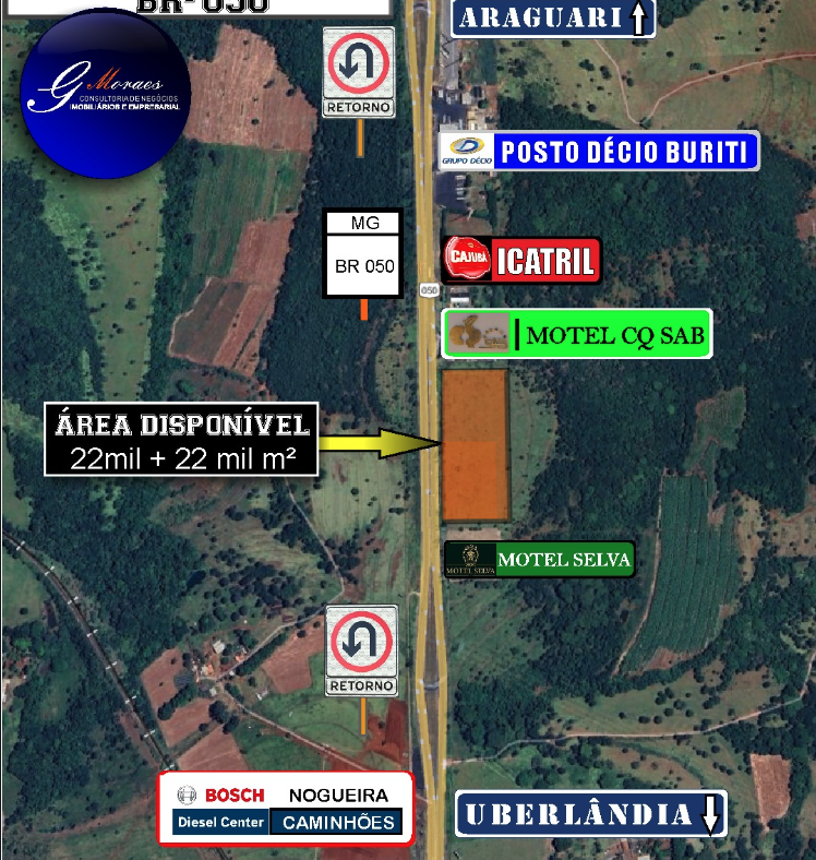 Área Comercial urbana na BR-050 – Uberlândia