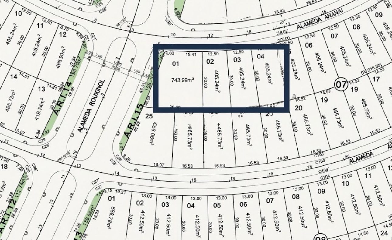 Lote Condomínio Cyrella Buritis 405,24 m²